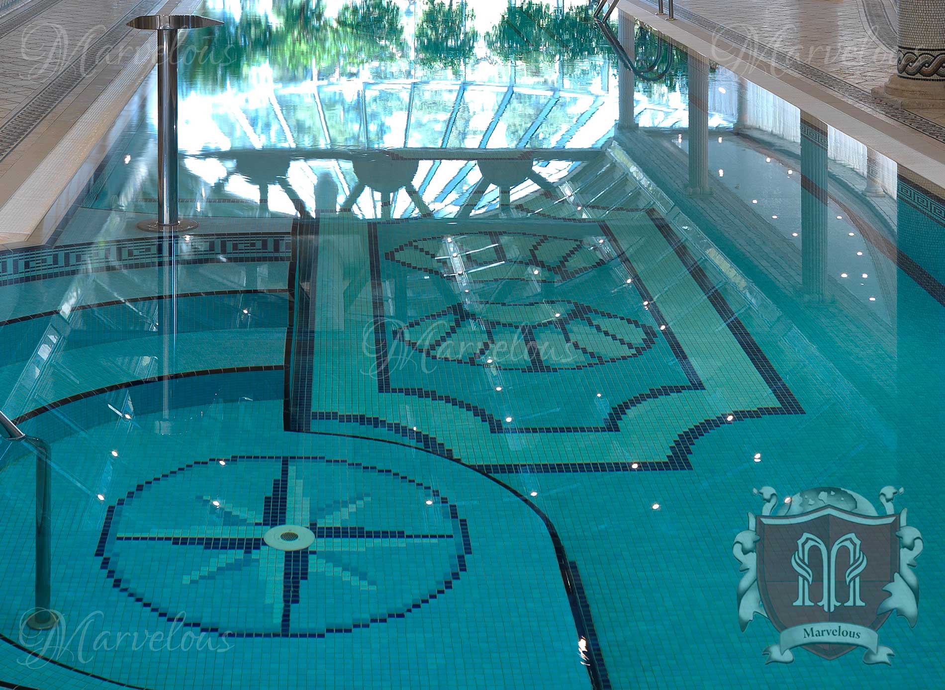 Marble Pool Mosaic: Sirena