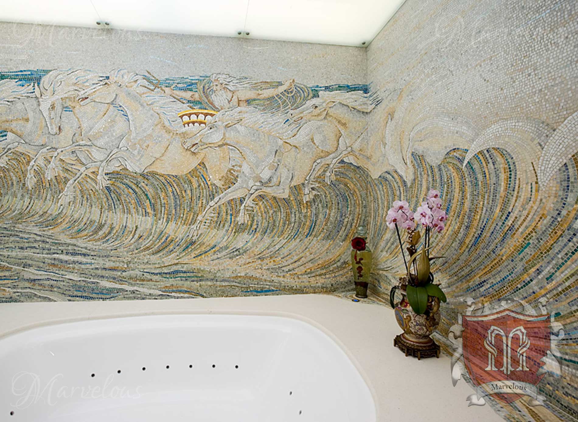 Marble Wall Mosaic: Cabaletta