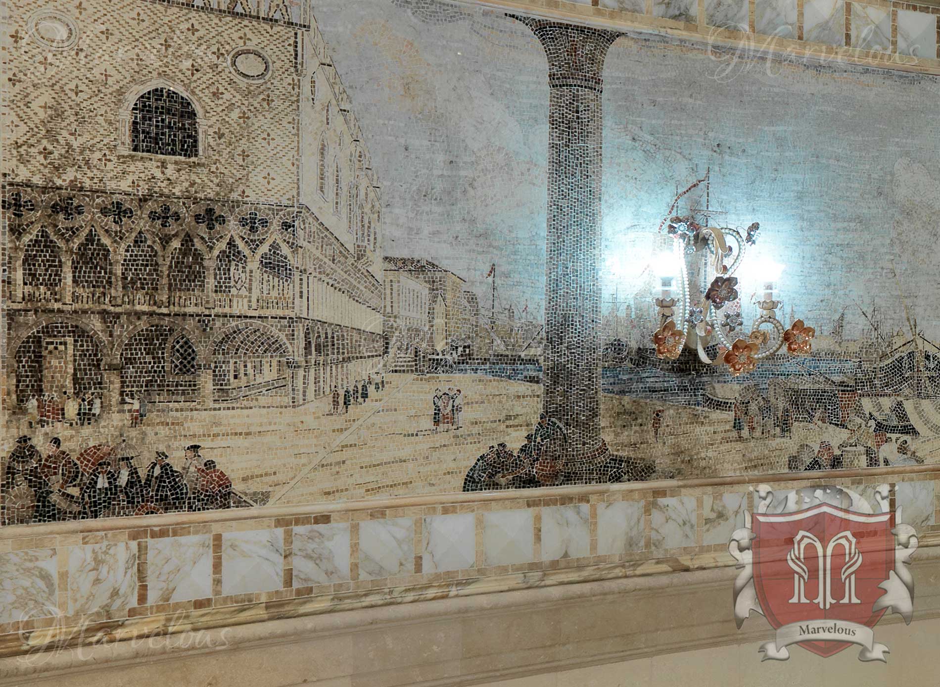 Marble Wall Mosaic: Oratorio